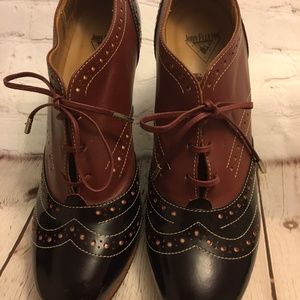 Vintage Oxford Fluevogs - Chocolate Brown - Never Worn